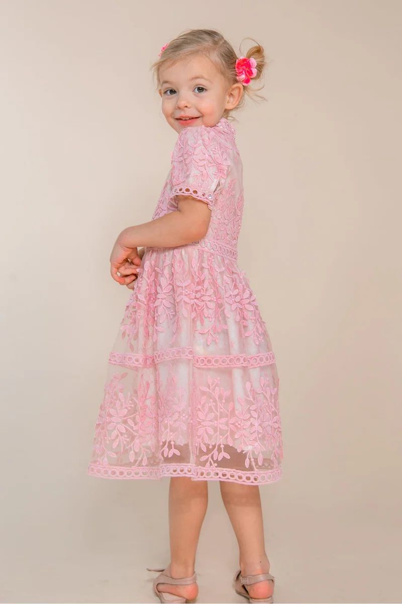 MINI SICILY DRESS IN PINK SHORT SLEEVE | Ivy City Co
