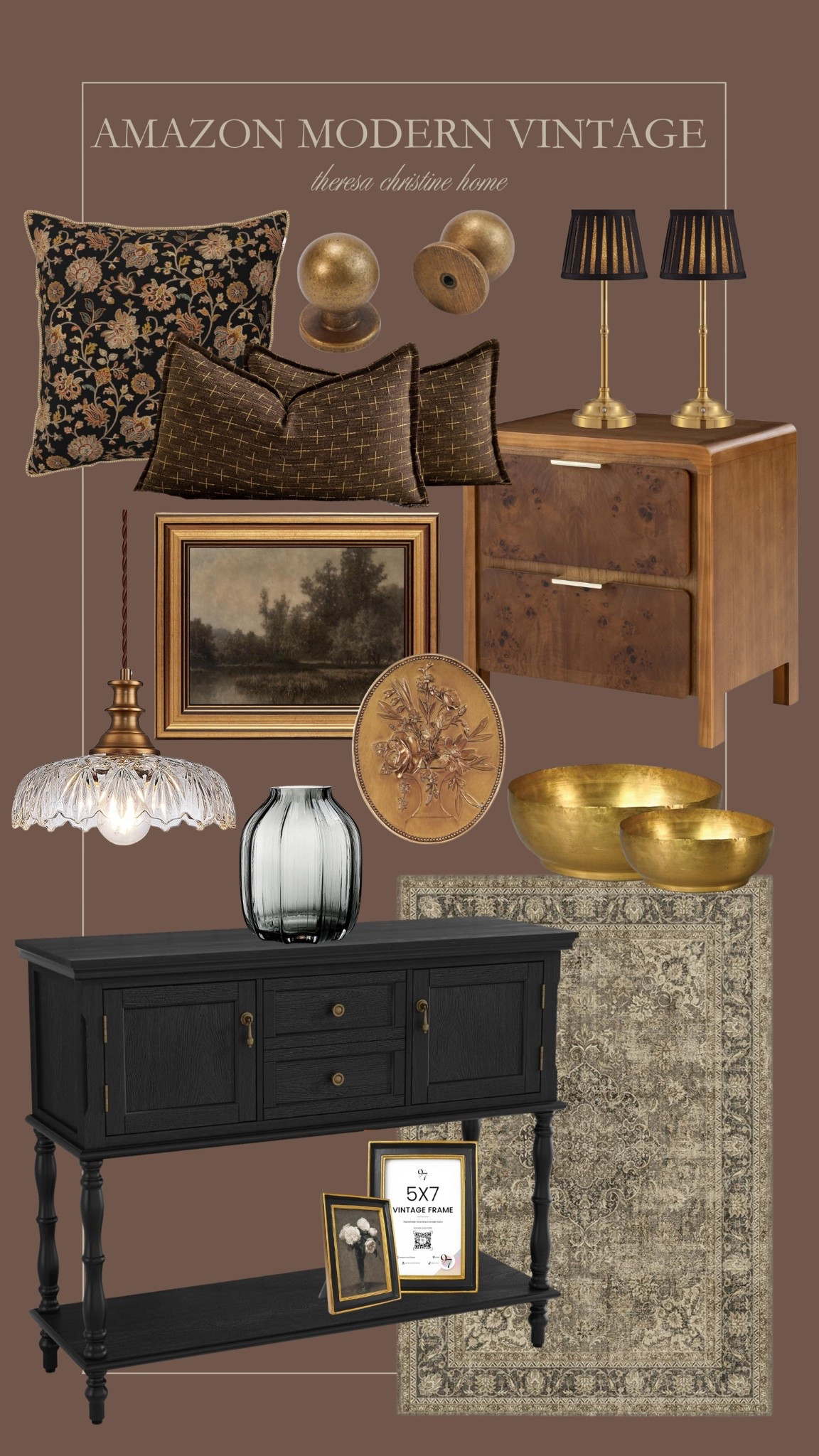 Amazon modern vintage! Loving these Amazon home finds. Neutral home, Amazon finds, Amazon vintage, vintage home, moody home 

#LTKHome