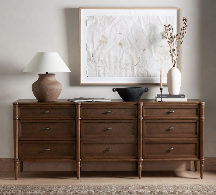 Hugo 9-Drawer Dresser, Black Oak | Pottery Barn (US)