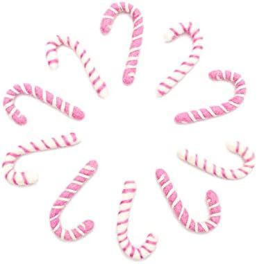 Glaciart One Felt Candy Cane Decoration (Pink/White)- DIY Garland, Arts Crafts Supplies, Cute Hom... | Amazon (US)