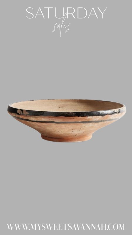 Fairfax handcrafted terracotta bowl from pottery barn on sale! 
Home decor 
Clearance 
Deal of the day 
Luxe for less 

#LTKhome #LTKsalealert #LTKfindsunder50