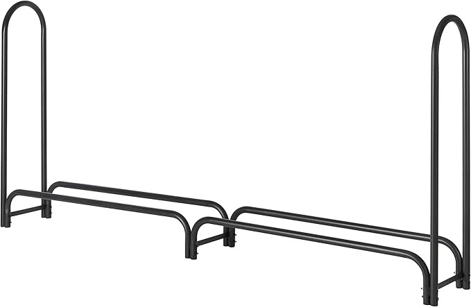Shelter Fire Wood Storage Racks - Weatherproof Outdoor Firewood Rack, Heavy Duty Steel Wood Rack,... | Amazon (US)