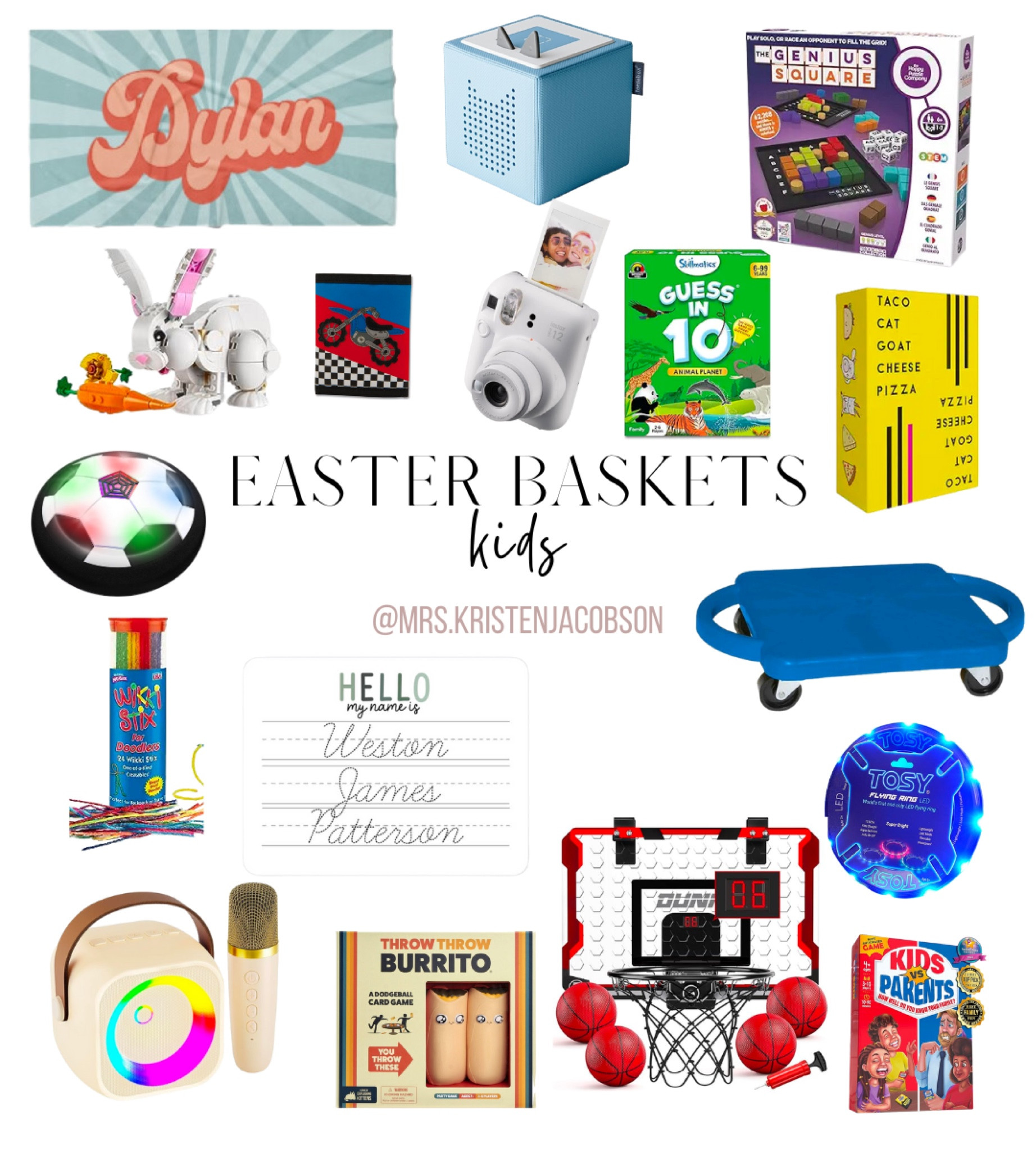 Easter baskets, easter gift guide, Easter gifts, boy Easter basket, girl easter basket, Easter toys, Easter presents, boy birthday gifts, girl birthday gifts, boy gifts, girl gifts, boy presents, girl presents, kid easter baskets, kid Easter, kid gifts, kid presents 

#easterbaskets #eastergiftguide #kidsgiftguide #easterbasketstuffers #kidsgifts  

#LTKSeasonal #LTKkids #LTKfamily