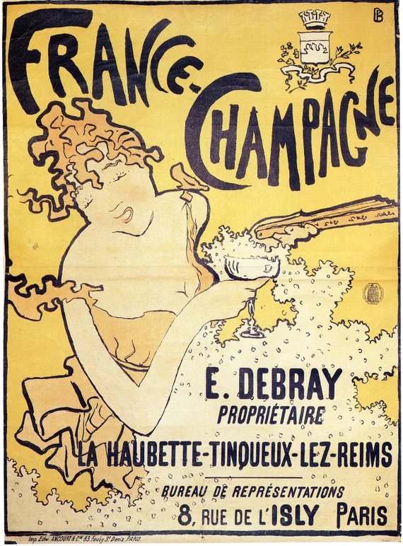 advertising France Champagne pierre Bonnard Vintage Poster | Etsy (US)