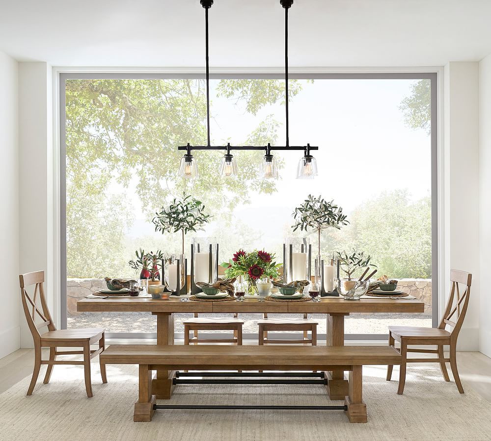 Fort Extendable Dining Table (80"-102") | Pottery Barn (US)