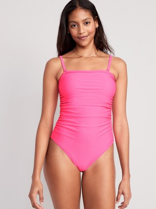 Convertible Bandeau One-Piece Swimsuit for Women | Old Navy (US)