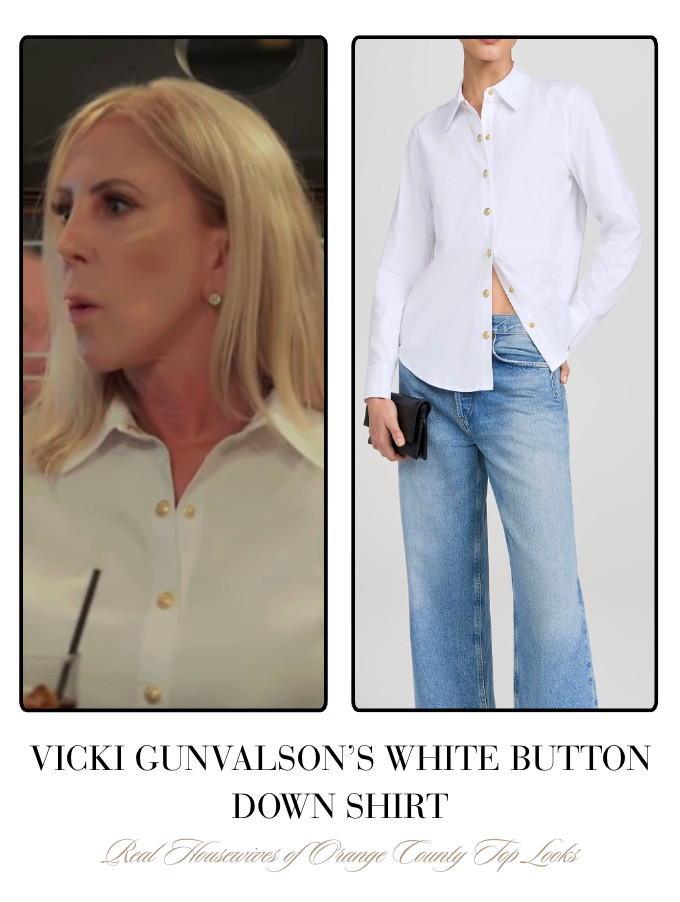 Vicki Gunvalson's White Button Down Shirt  

 