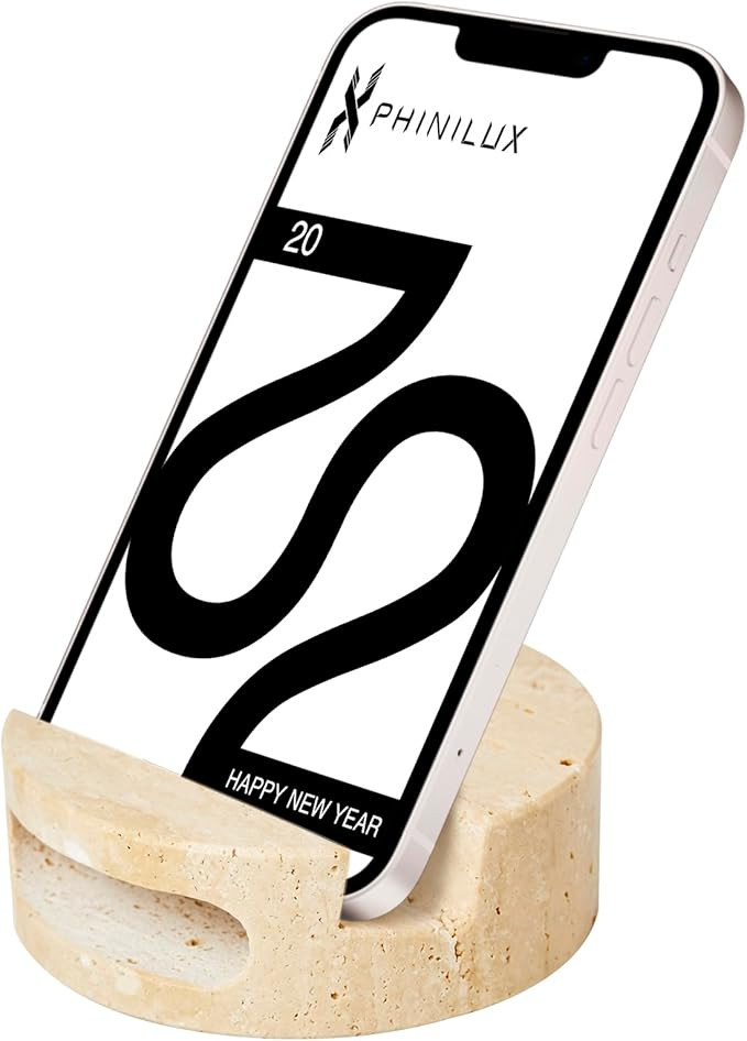 Luxury Marble Cell Marble Phone Stand with Sound, Phone Holder for Cellphone Tablet On Office Des... | Amazon (US)