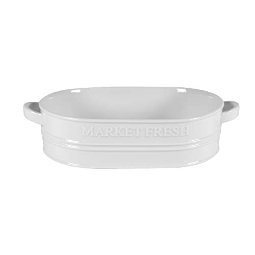 Everyday White by Fitz and Floyd Market Fresh Casserole Baking Dish, 3 Quart | Amazon (US)