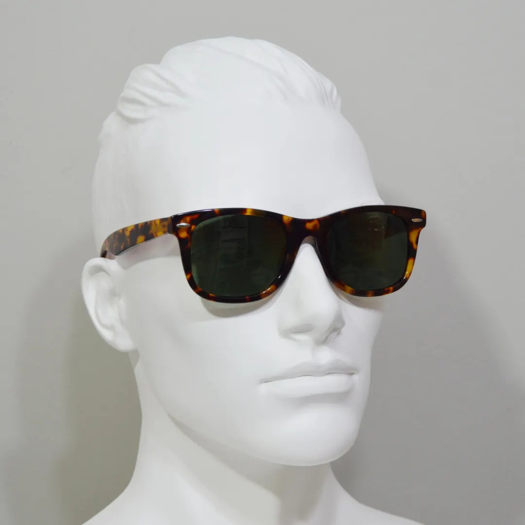 Sunglasses Acetate Retro Vintange Design. Unworn Unisex Classic Brown Carey Regular Size Square G... | Etsy (US)