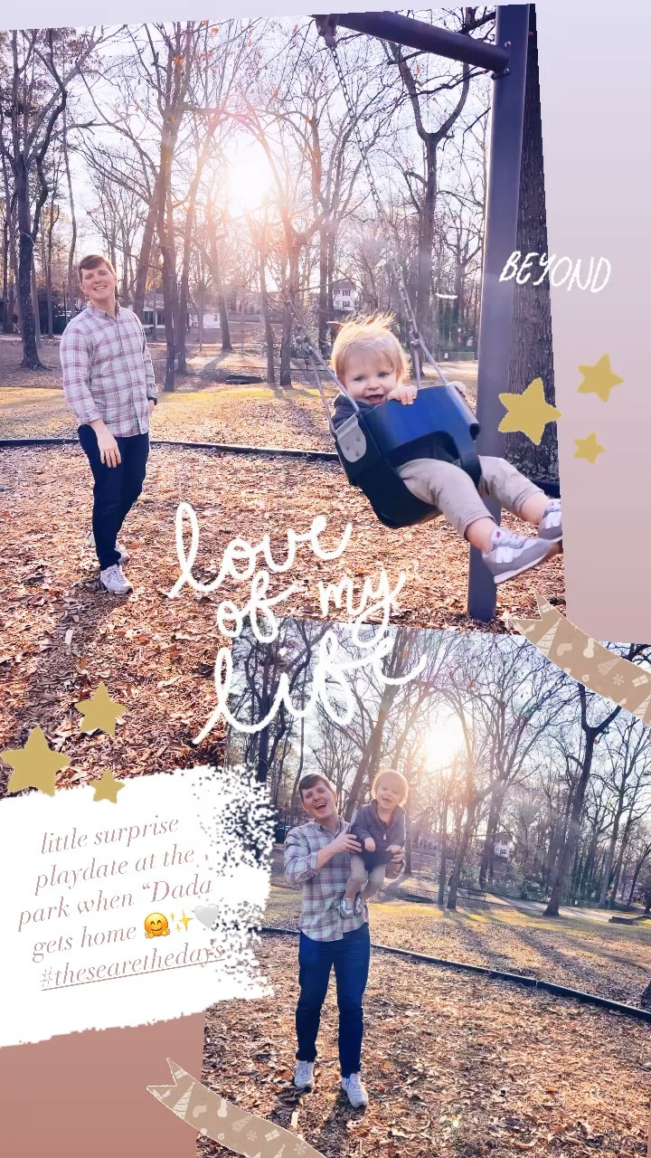 little surprise playdate at the park when “Dada” gets home 🤗✨🤍 #thesearethedays 

#LTKSeasonal #LTKfamily #LTKbaby