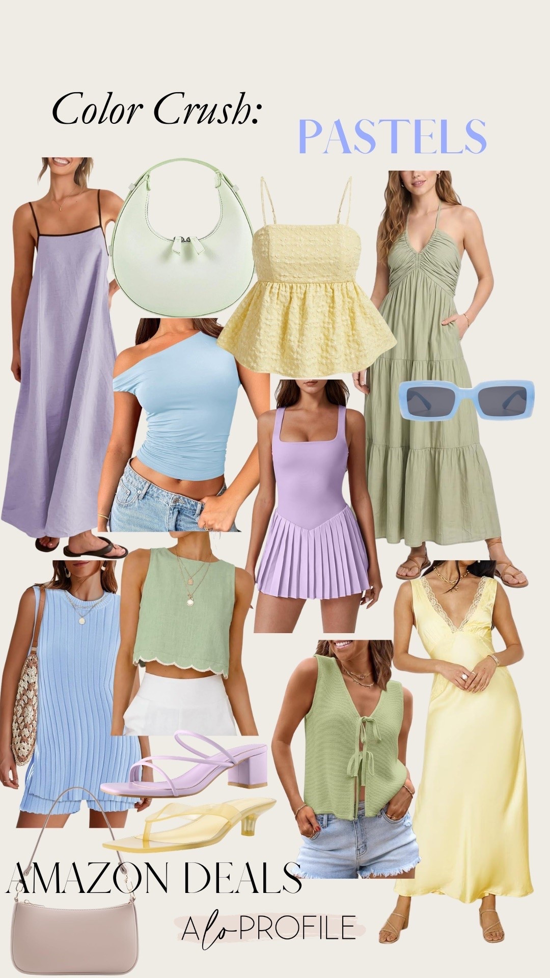 Amazon Summer Color Crush : Pastels // Amazon fashion, summer fashion, summer outfit, vacation outfit, trending summer colors, summer style, vacay style, vacay outfit, summer outfit inspo