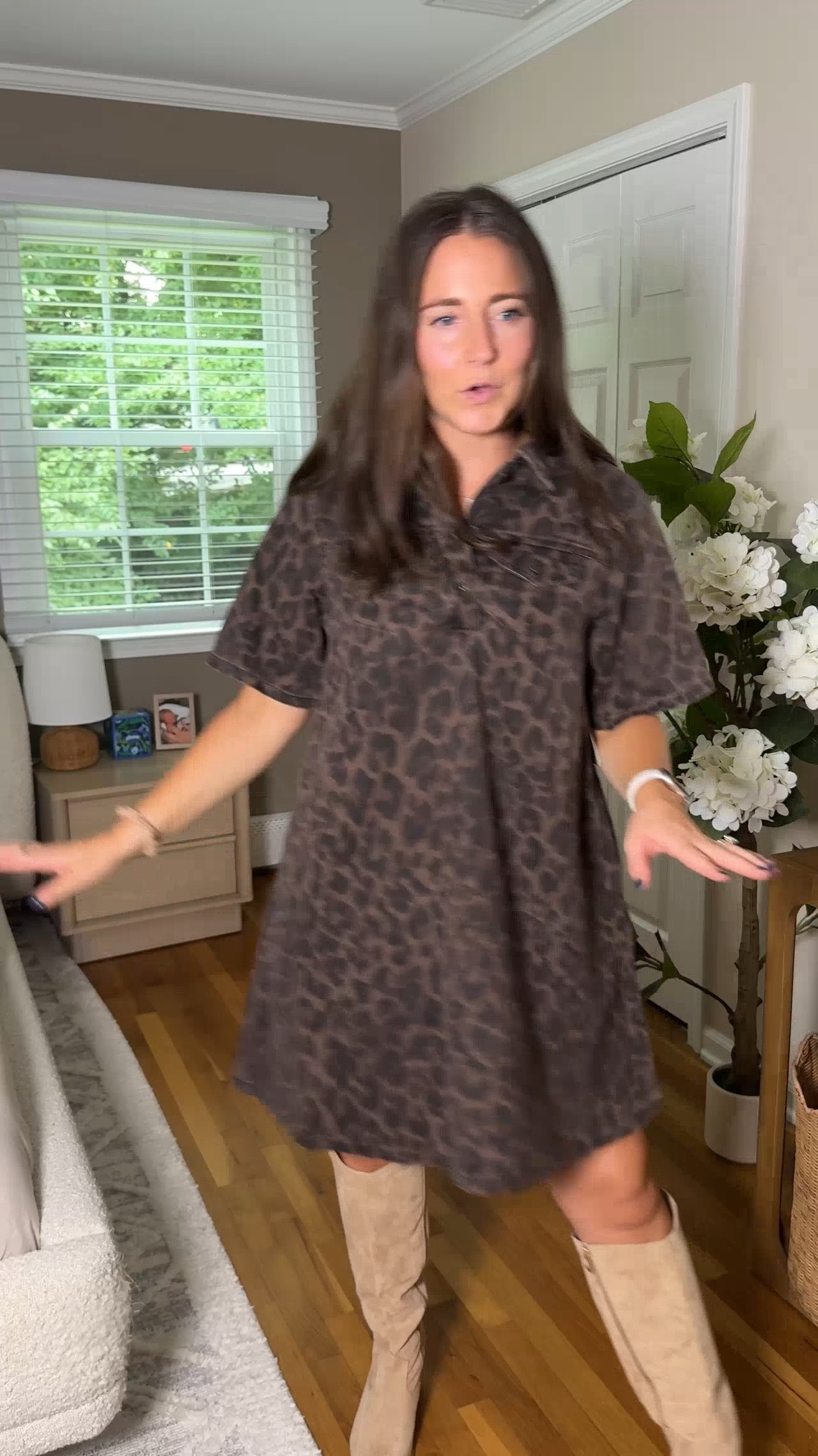 This dress is GOOD!!! SO cute for fall and would be great for teachers!! Wearing size small, it's roomy!!  

 #LTKxWalmart #LTKootd #LTKWorkwear
