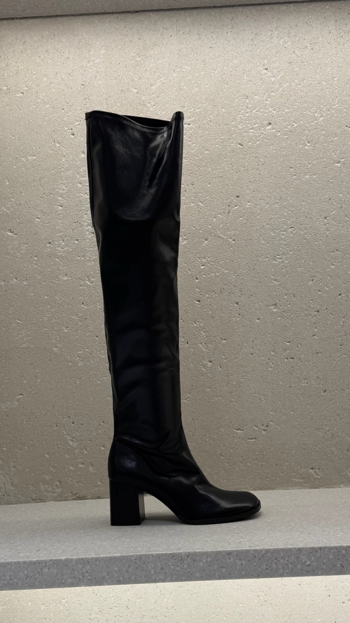 Faux leather knee high boot find! 

#LTKShoeCrush #LTKStyleTip