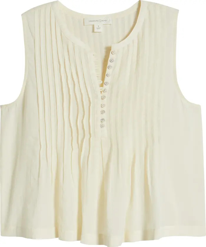 Treasure & Bond Pintuck Cotton Blend Tank | Nordstrom | Nordstrom