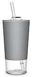 Ello Tidal Glass Tumbler with Straw, 20 oz, Grey | Amazon (US)