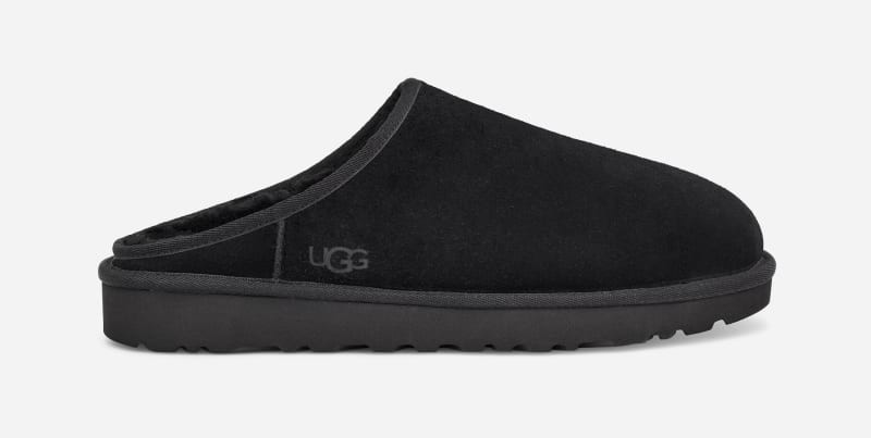 UGG® Men's Classic Slip-On Sheepskin Slippers in Black, Size 11 | UGG (US)
