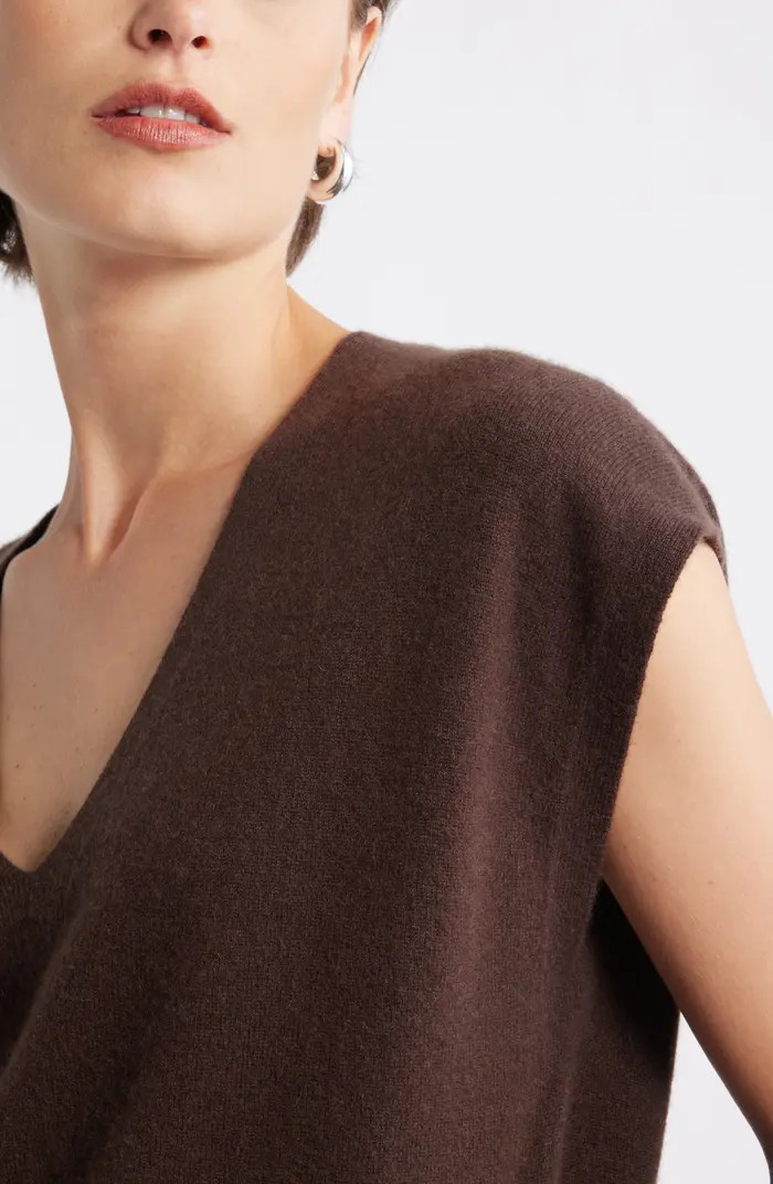 Nordstrom Cashmere V-Neck Sweater Vest | Nordstrom | Nordstrom