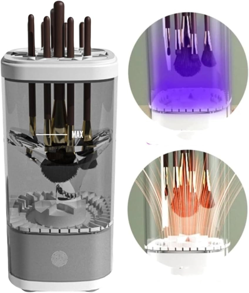 Electric Makeup Brush Cleaner and Dryer Machine, Automatic Spinning Brush Cleaning Device with UV... | Amazon (US)