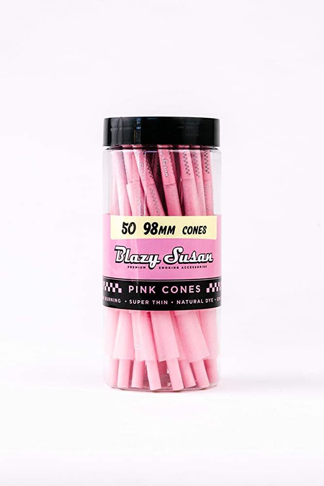 Blazy Pink Cones 50ct Pack | Pink Rolling Cones | Vegan & Smooth Burning | Blazy Susan Quality Sm... | Amazon (US)