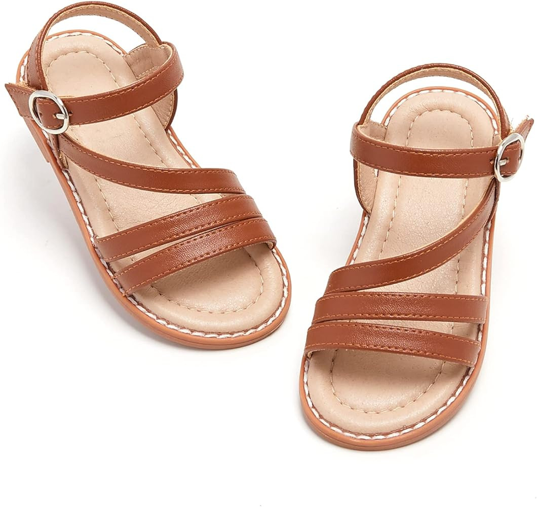 ESTINE Girls Sandal Dress Shoe for Toddler/Little Kid Party School Shoe | Amazon (US)