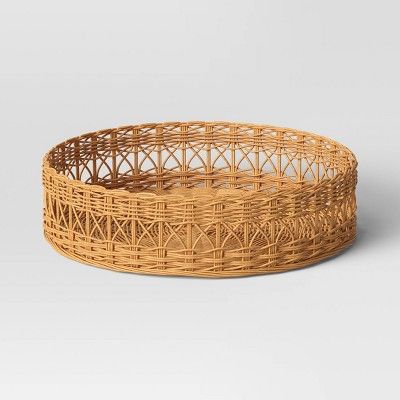 Round Multiweave Rattan Tray - Threshold&#8482; | Target