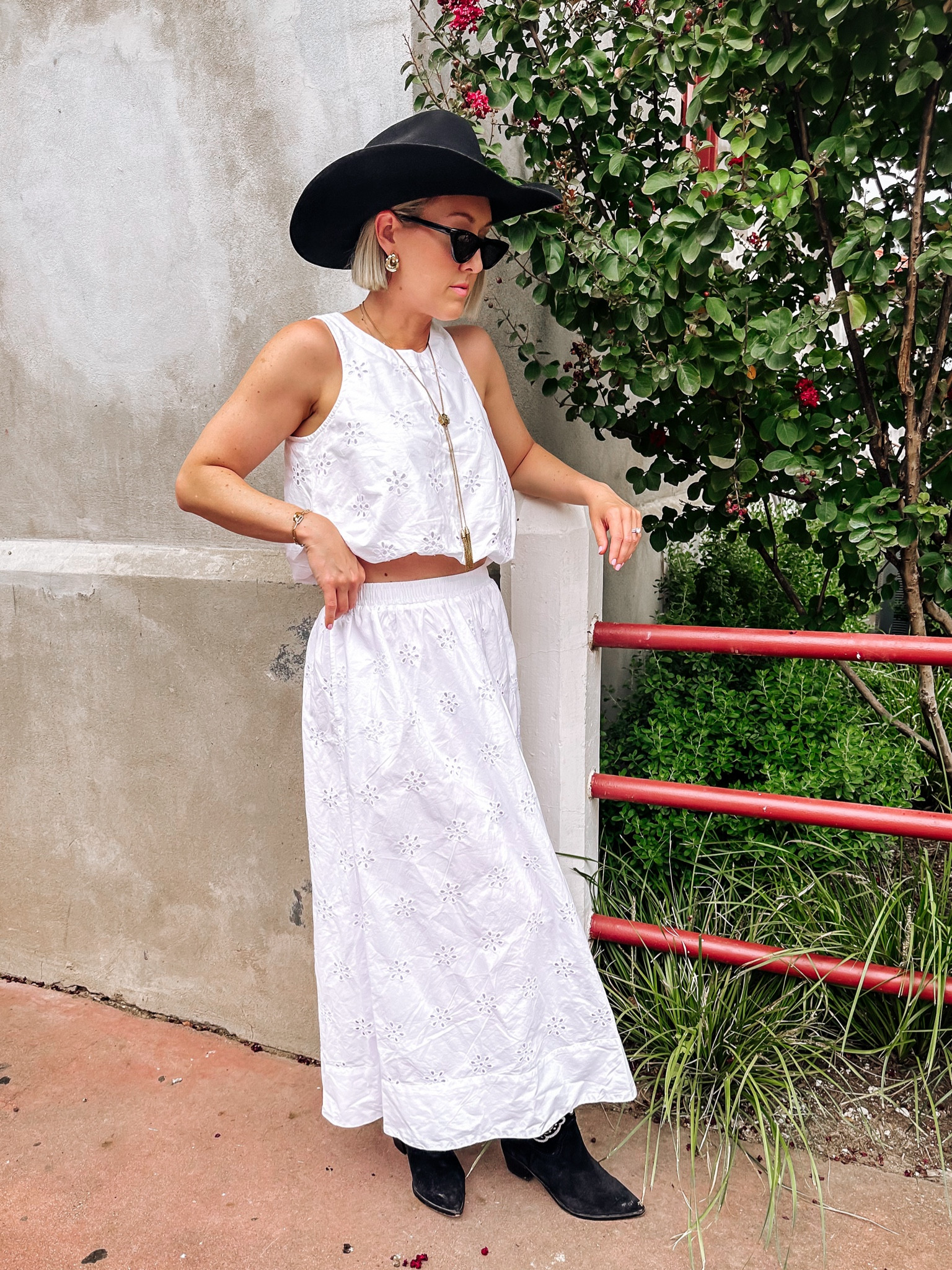 Western outfit, eyelet, white outfit , target outfit , cat eye 

#LTKFindsUnder100 #LTKStyleTip
