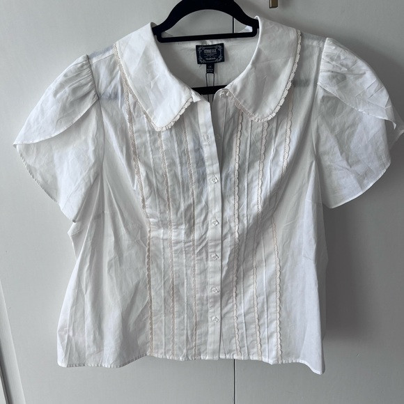 (NWT) Gunne Sax by Jessica McClintock for ModCloth Peter Pan Collar Blouse | Poshmark