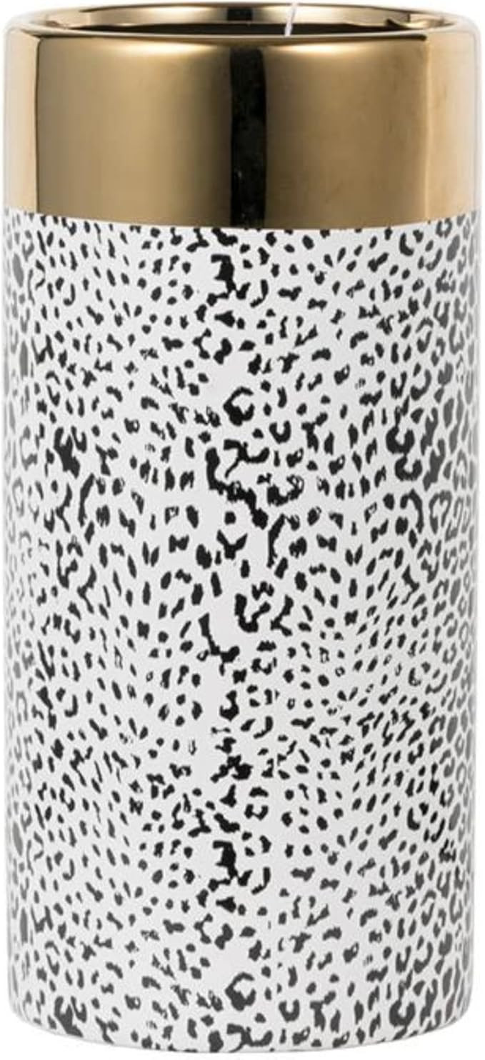 A and B Home 11.8 in H Matte Gold/Black Ceramic Indoor Outdoor Vase, Home Décor | Amazon (US)