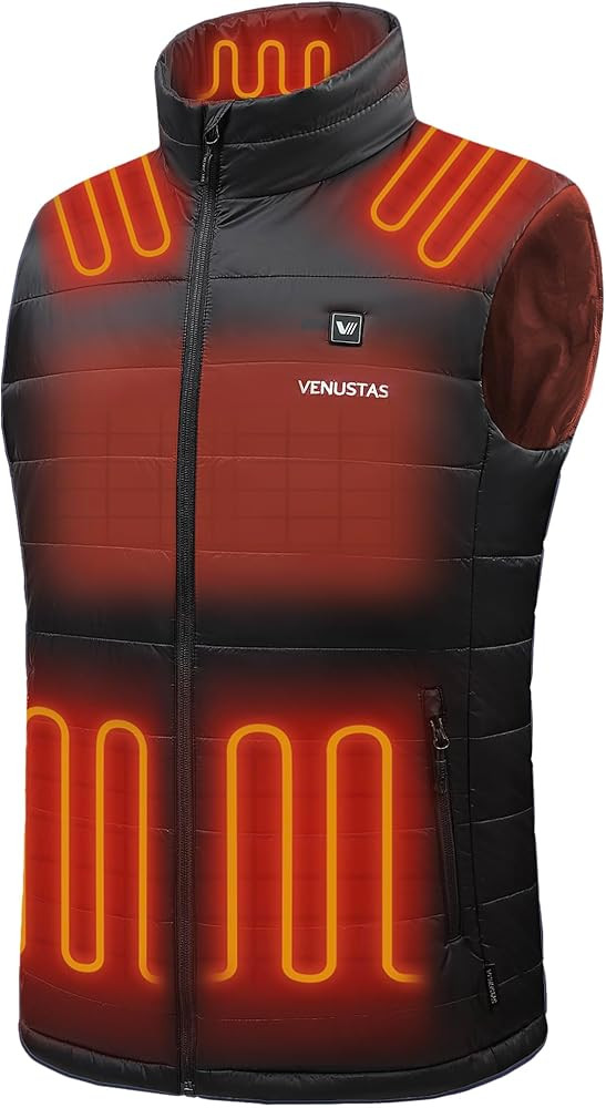 Venustas Men's Heated Vest with Battery, Lightweight Quilted Vest for Men | Amazon (US)