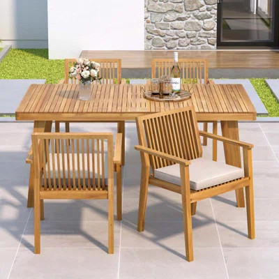 7 piece Outdoor Patio Dining Set | Wayfair North America