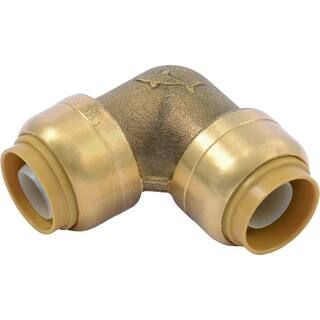 SharkBite 1/2 in. Push-to-Connect Brass 90-Degree Elbow Fitting-U248LFA - The Home Depot | The Home Depot