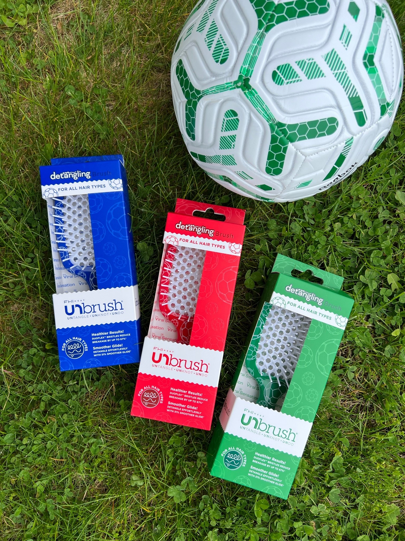 #ad New FHI Heat UNbrush Soccer collection is now at Walmart! These are great for detangling with ease!