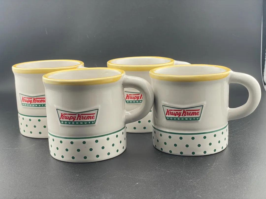 Set of 4 Vintagw Krispy Kreme Donuts Coffee Tea Mug Cup 3D Inside Ceramic Donut - Etsy | Etsy (US)