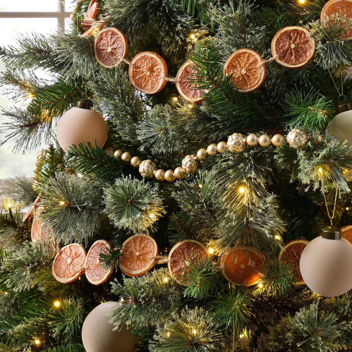 72" Faux Orange Christmas Garland - Threshold\u2122 designed with Studio McGee | Target