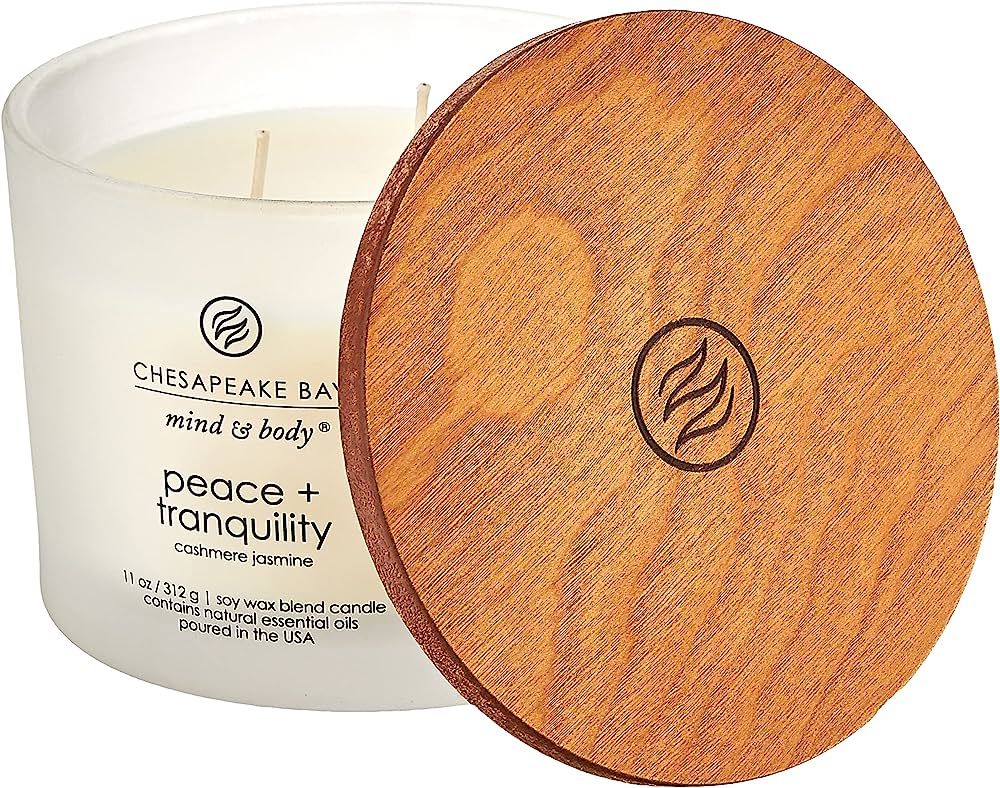 Chesapeake Bay Candle PT40234 Scented Candle, Peace + Tranquility (Cashmere Jasmine), Coffee Tabl... | Amazon (US)
