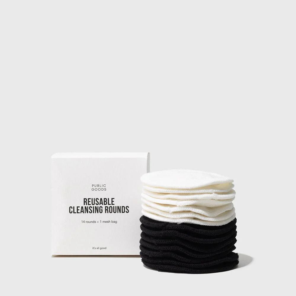 Reusable Bamboo Cleansing Rounds - Cleansing Rounds 14 count | Eco Friendly & Vegan Friendly | Public Goods | Public Goods