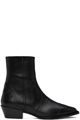 Black Hester Cowboy Boots | SSENSE
