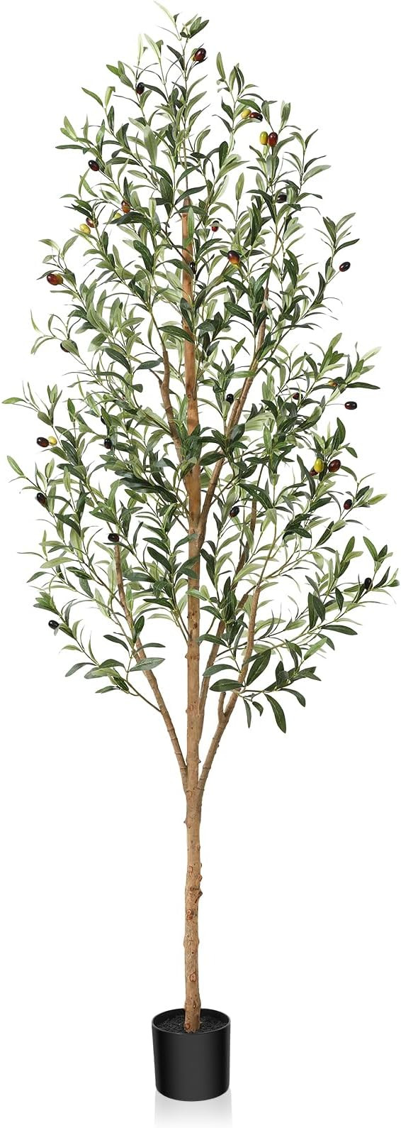 Artificial Olive Tree 6ft, Lush Faux Olive Tree for Indoor with Natural Wood Trunk and Lifelike F... | Amazon (CA)