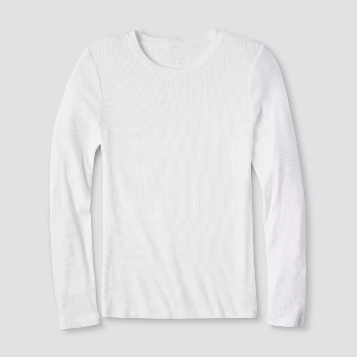 Women's Long Sleeve Ribbed T-Shirt - A New Day™ | Target