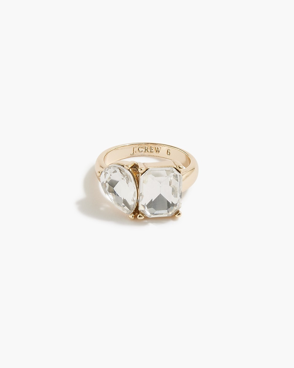 Two-stone toi et moi crystal ring | J.Crew Factory