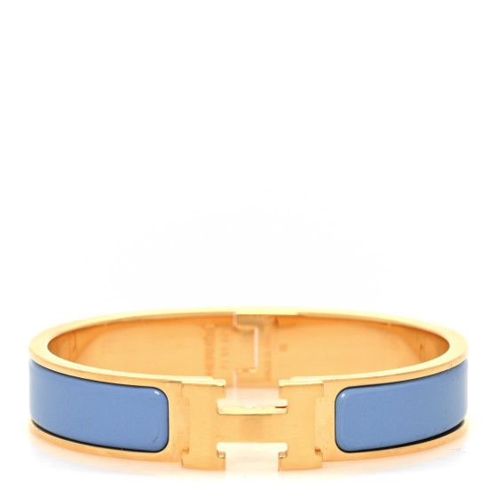 Enamel Narrow Clic Clac H Bracelet PM Chardon | FASHIONPHILE (US)