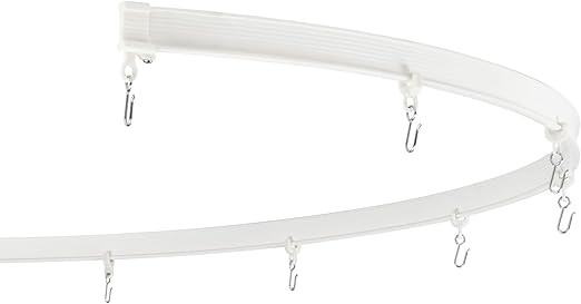 KXLife Flexible Ceiling Curtain Track, Bendable Room Divider Curtain Track Systems(8 FT), Curved ... | Amazon (US)