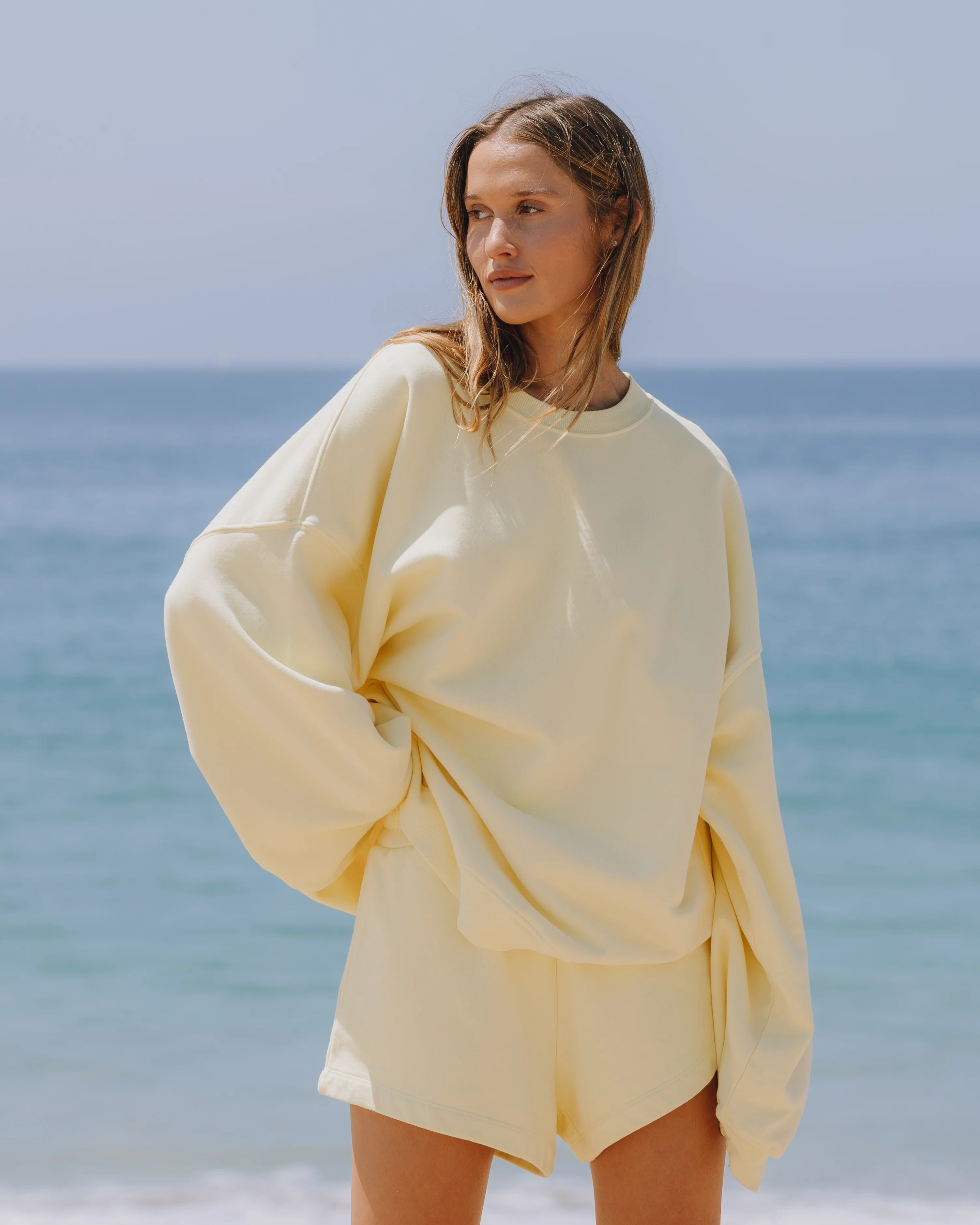 Unisex Oversized Crew - Lemonade | Daily Drills LLC
