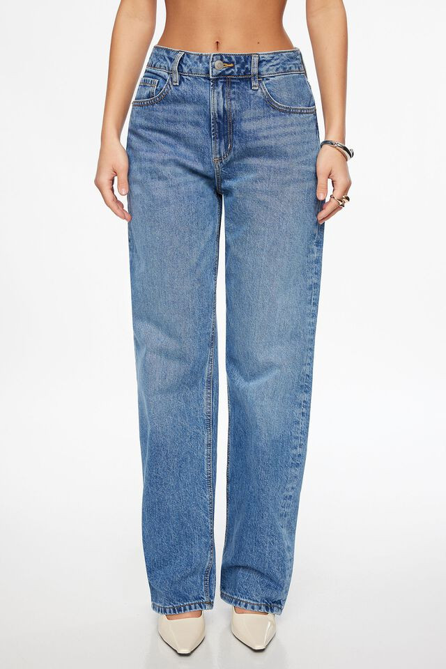 Mika Relaxed Straight Jeans | Dynamite Clothing