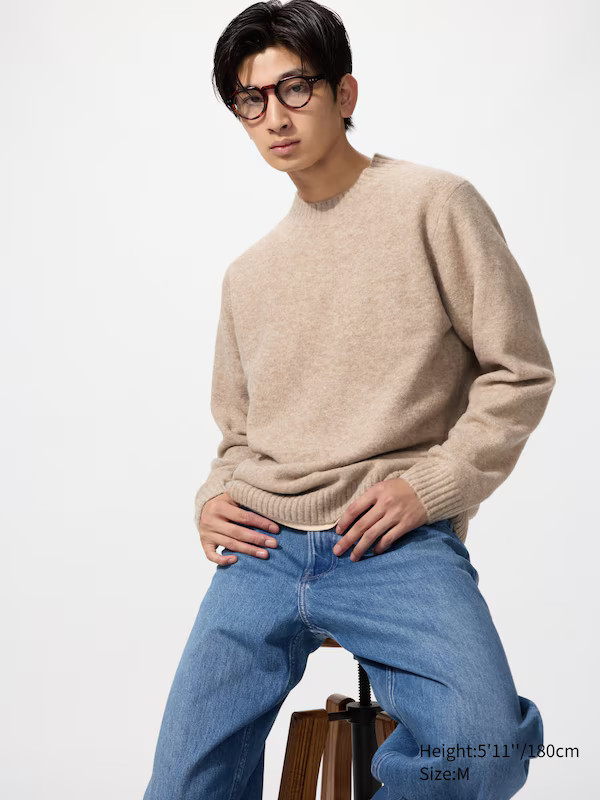Soufflé Yarn Strickpullover (Rundhals) | UNIQLO (DE)
