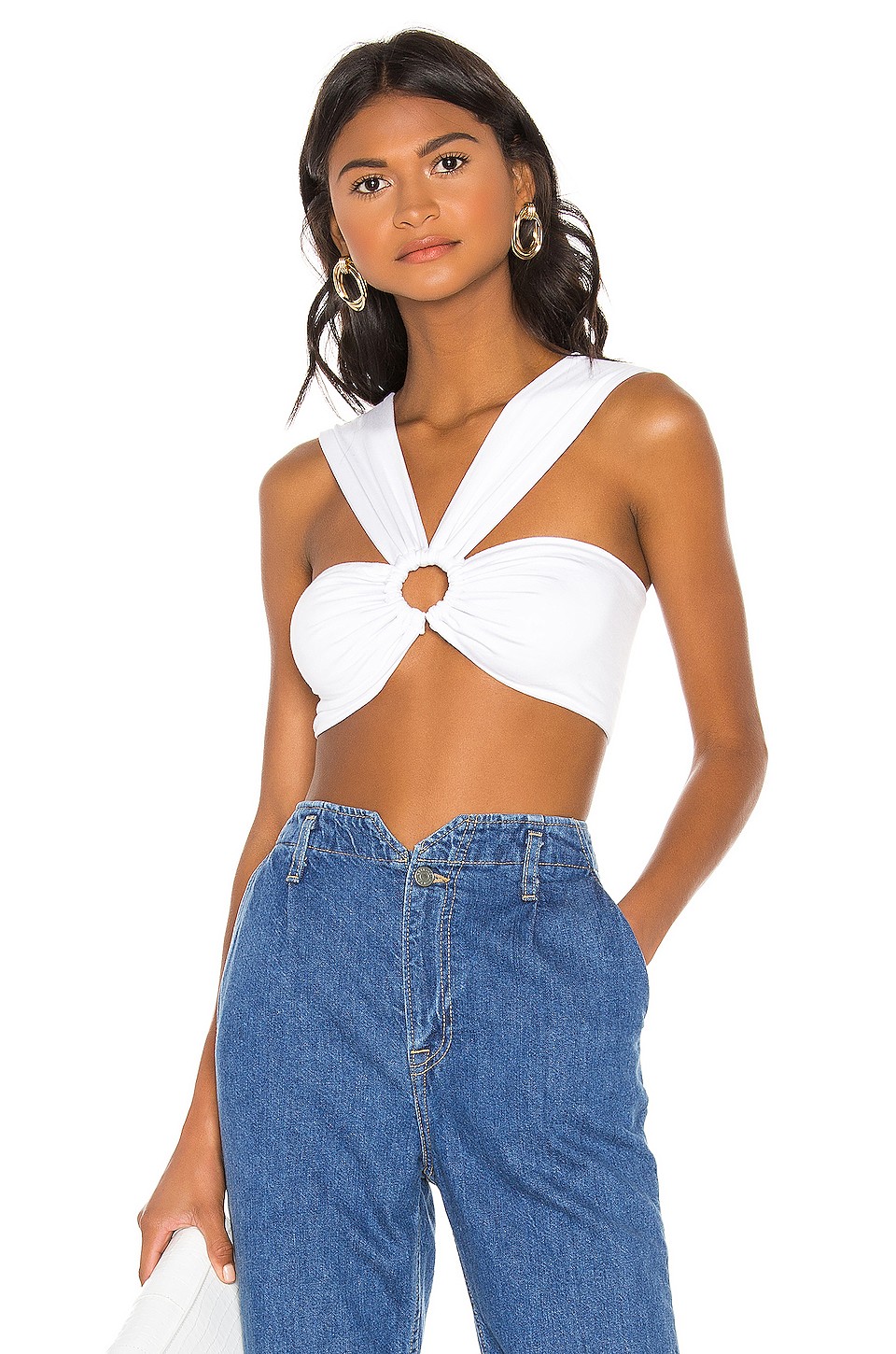 superdown Odette O Ring Top in White from Revolve.com | Revolve Clothing (Global)