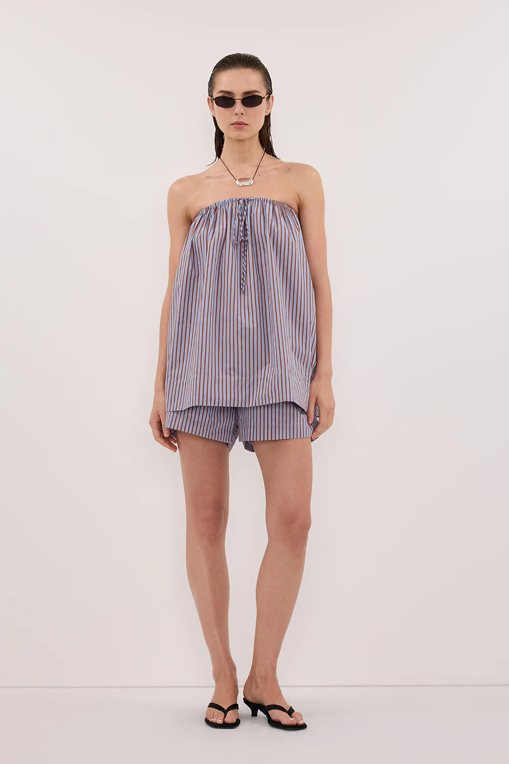 Harri Stripe Cotton Blend Shorts | DISSH