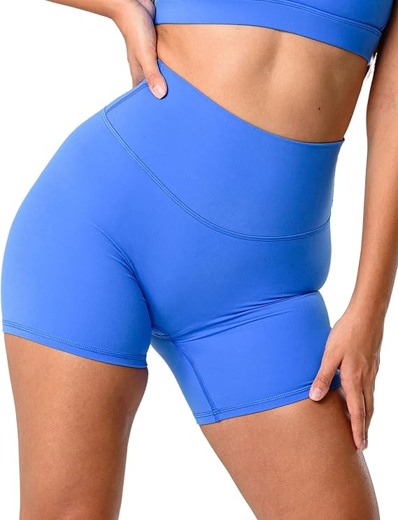 Kamo Fitness Featherlite Enhance 6" Women's Biker Shorts - No Front Seam, Soft, Butt-Lifting, Hig... | Amazon (US)