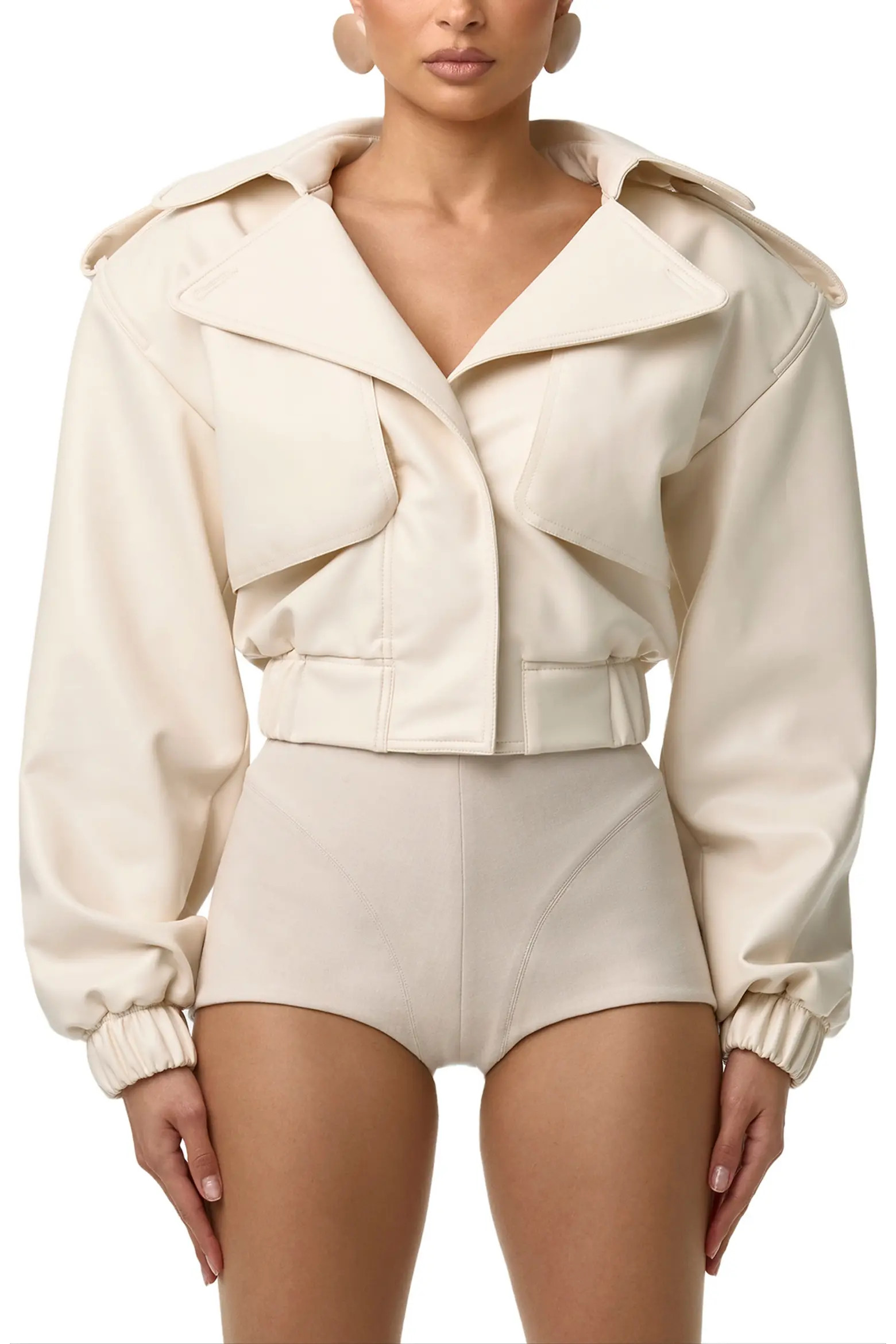 Faux Leather Crop Jacket (Women) | Nordstrom | Nordstrom